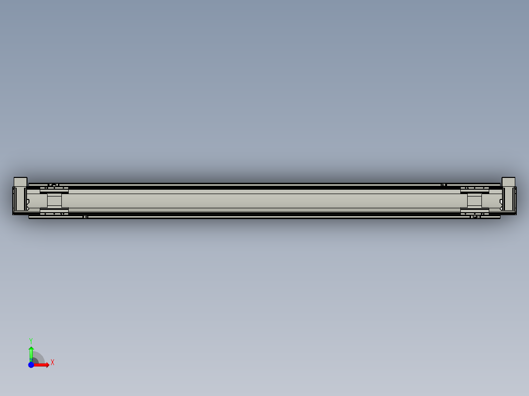 威洛博双电机滑台-VBF14S2-L50-S1900-BU-P40-C6前视图