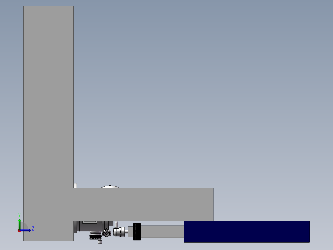 旋转式测量设备左视图