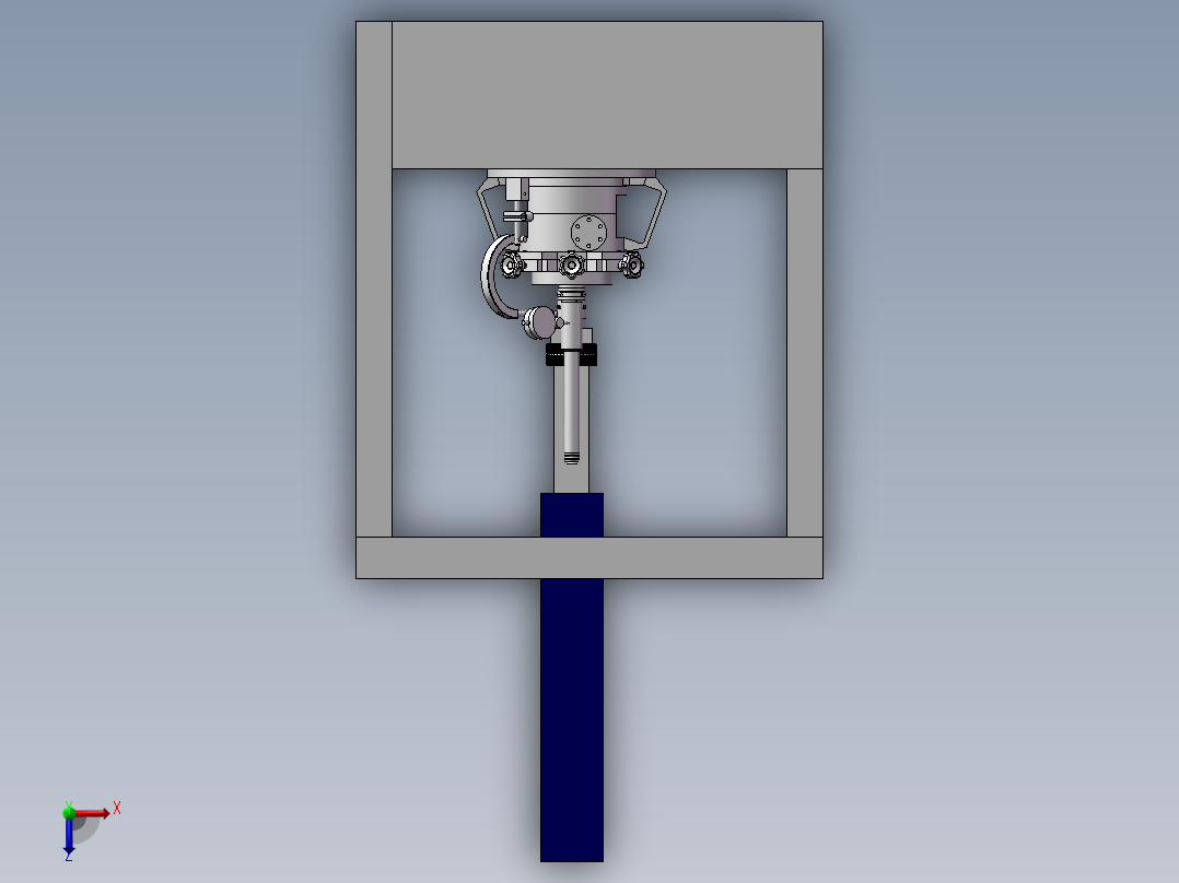 旋转式测量设备俯视图