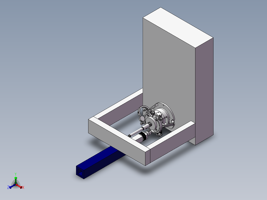 旋转式测量设备正等轴测图