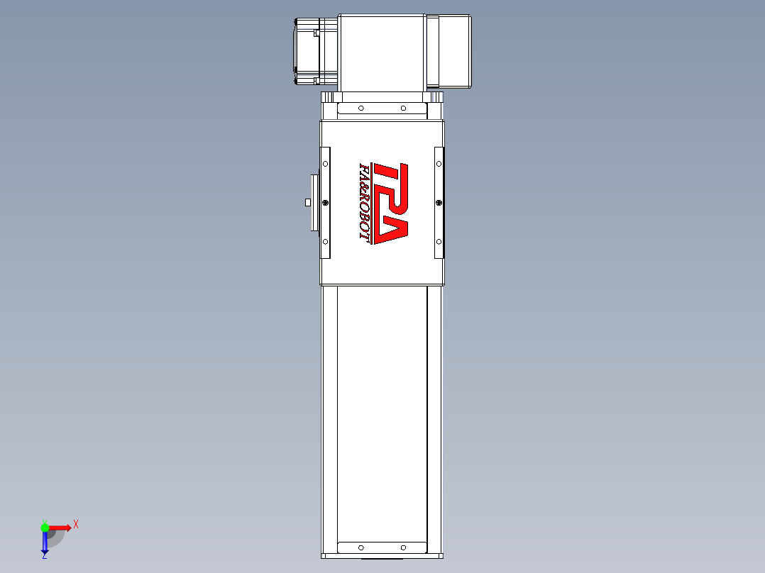 同步带全封闭直线模组TPA-HCB-110D-90-L200-LP-C-P40-N3俯视图