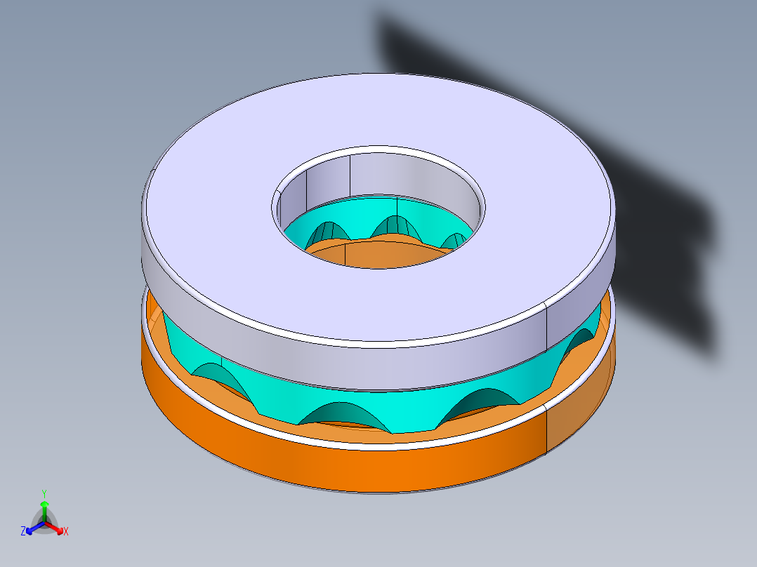 平面推力球轴承51201主视图