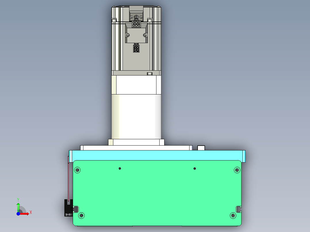 东锦齿条传动DH270G-L167-S1550-BU-减速机+750W前视图