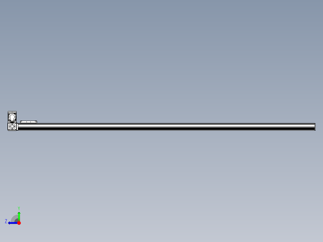 同步带全封闭直线模组TPA-HCB-105D-90-L2100-LU-Y-P20-N3右视图