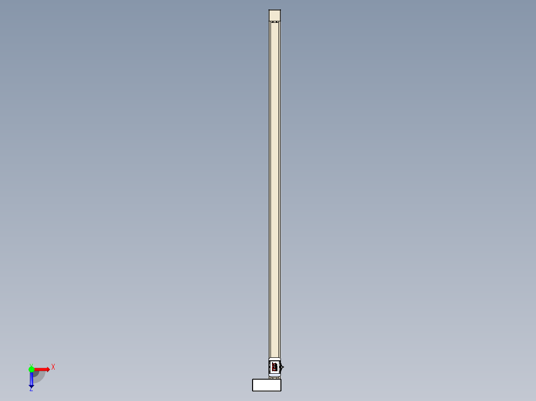 同步带全封闭直线模组TPA-HCB-65S-90-L1750-ML-Y-P10-N3俯视图