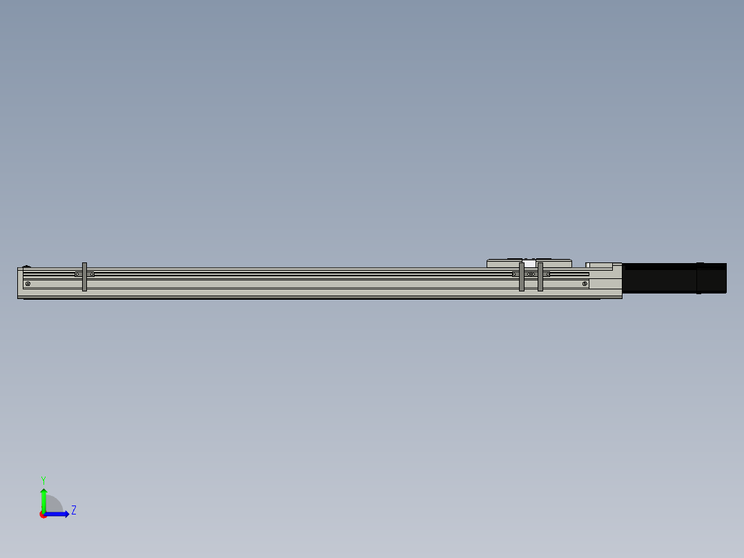Toyo东佑达直线模组-ETH6-600-BC+煞車-反-M5左视图