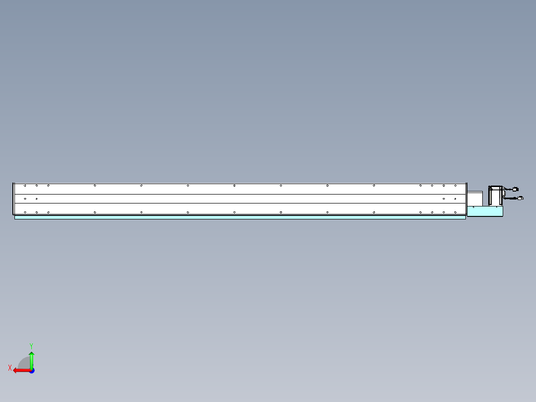威洛博VBC同步带传动一无尘环境VBC14-L45-S1650-BL-ZP40-C3后视图