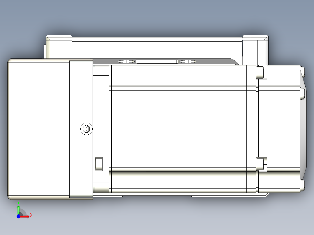 同步带全封闭直线模组TPA-HCB-105D-90-L2550-ML-C-P20-N3前视图