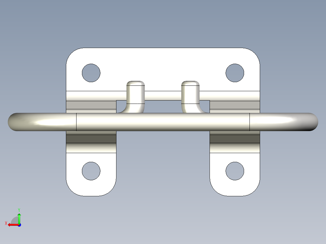 军用箱把手后视图