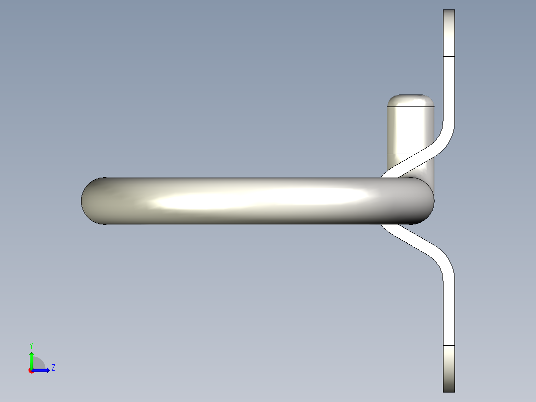军用箱把手左视图