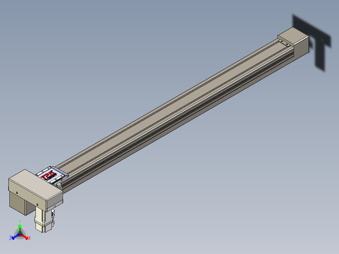 同步带全封闭直线模组TPA-HCB-65S-90-L850-MR-C-P10-N3主视图