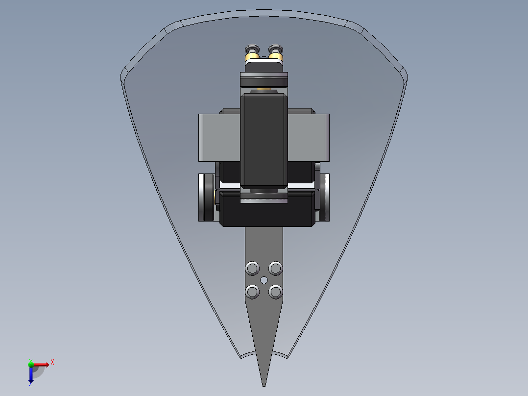 六足球型机器人（sw15可编辑+工程图+源码全套)俯视图