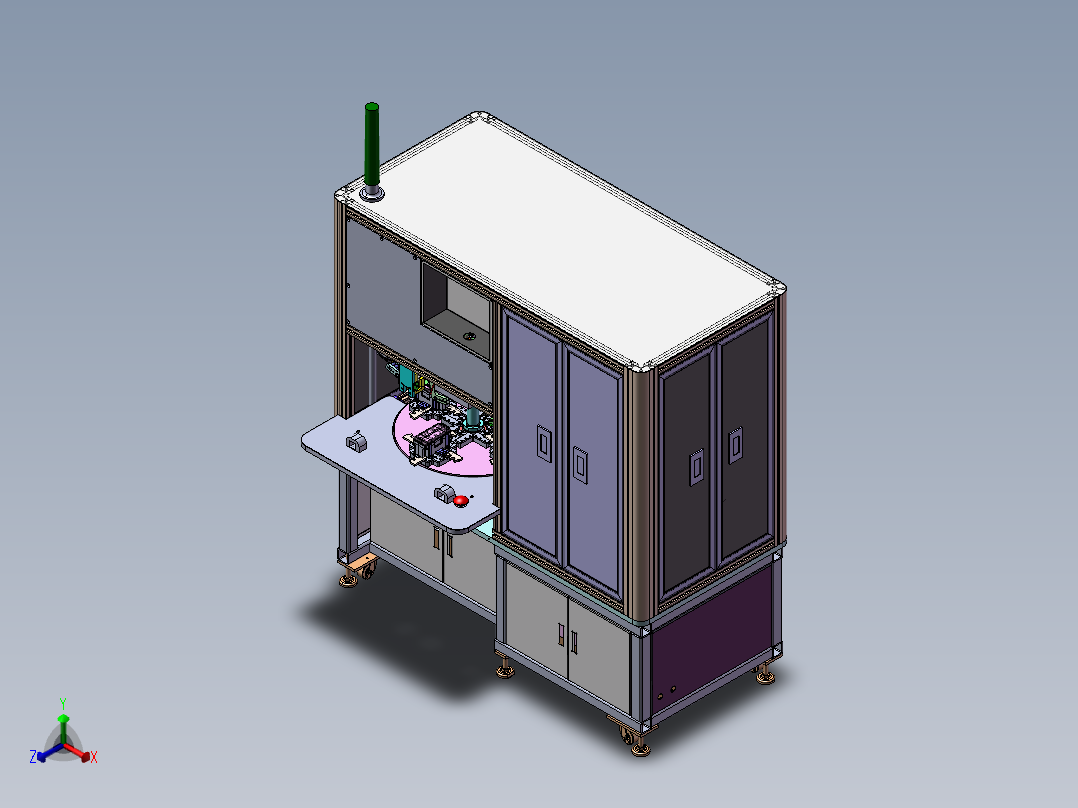 全自动苹果6贴膜机、非标自动化设备 3正等轴测图