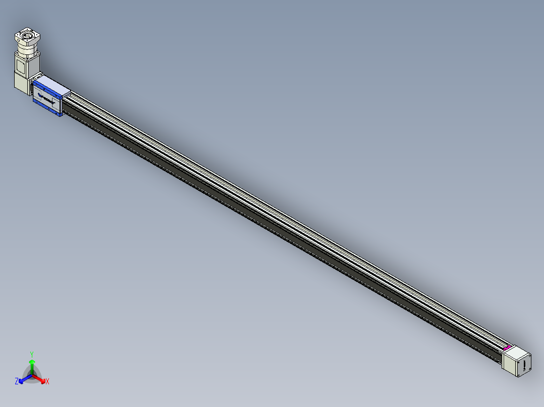 威洛博LB.GB同步带传动--欧规系列GB8-L192-S2900-BR-P75-K正等轴测图