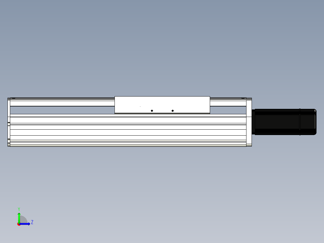 Toyo东佑达直线模组-ETH22-200-BC-400W+煞車左视图