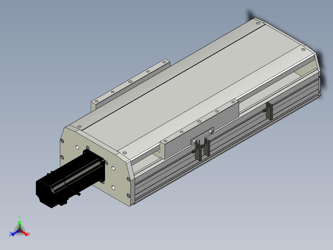 Toyo东佑达直线模组-ETH22-200-BC-400W+煞車正等轴测图