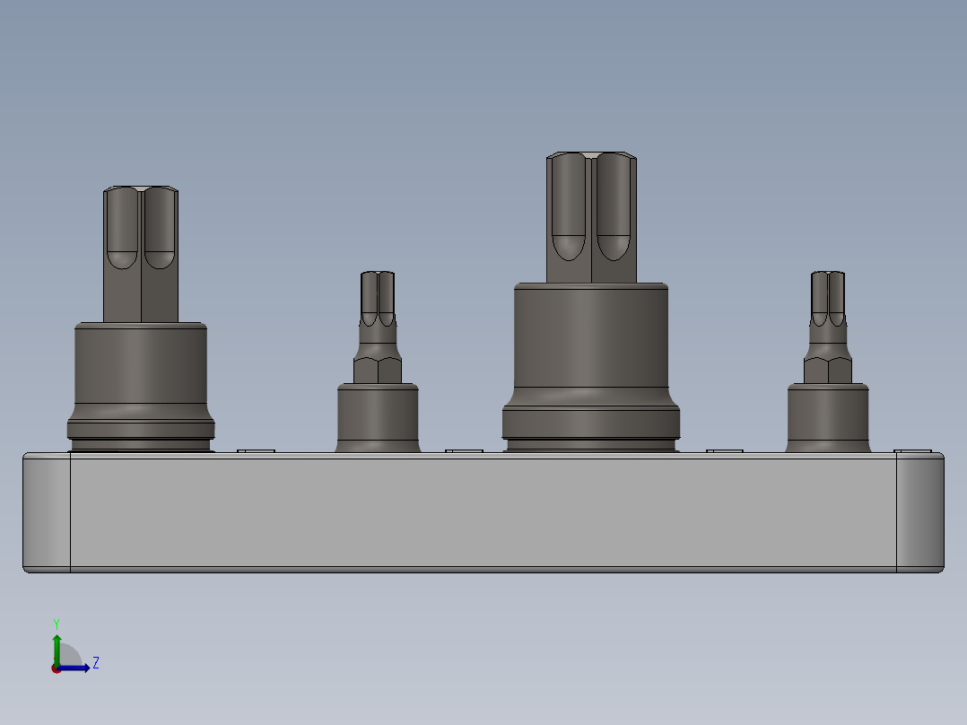 Carlyle Torx 螺丝刀套装 3DP左视图
