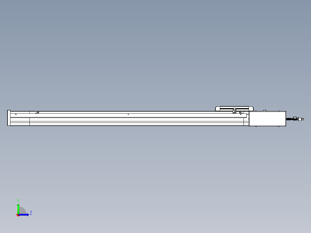 威洛博LB.GB同步带传动--欧规系列LB6A-L65-S850-BR左视图