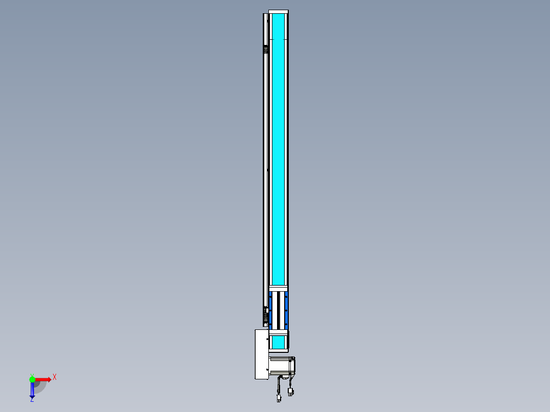 威洛博LB.GB同步带传动--欧规系列LB6A-L65-S850-BR俯视图