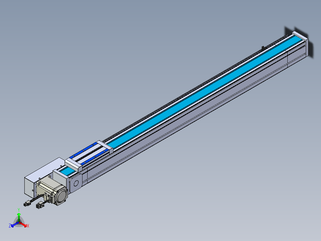 威洛博LB.GB同步带传动--欧规系列LB6A-L65-S850-BR正等轴测图