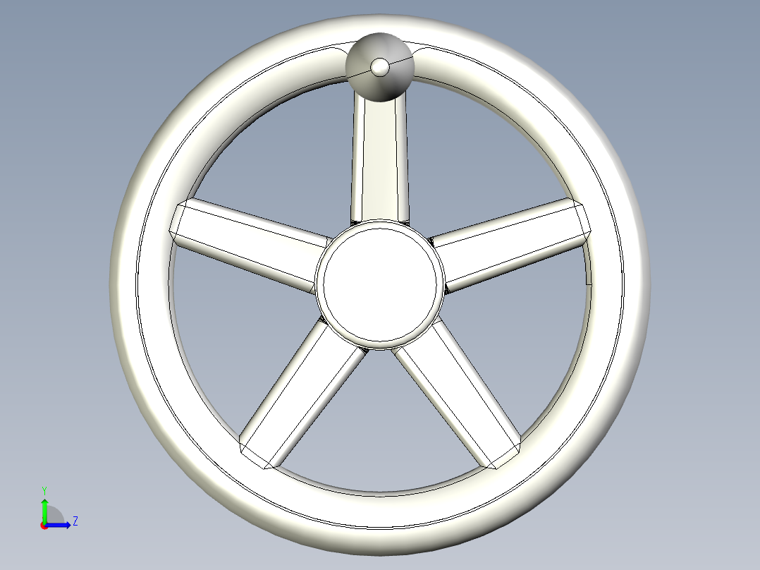 塑膠手輪NRP,RP-3D多系列多零件图纸模型左视图