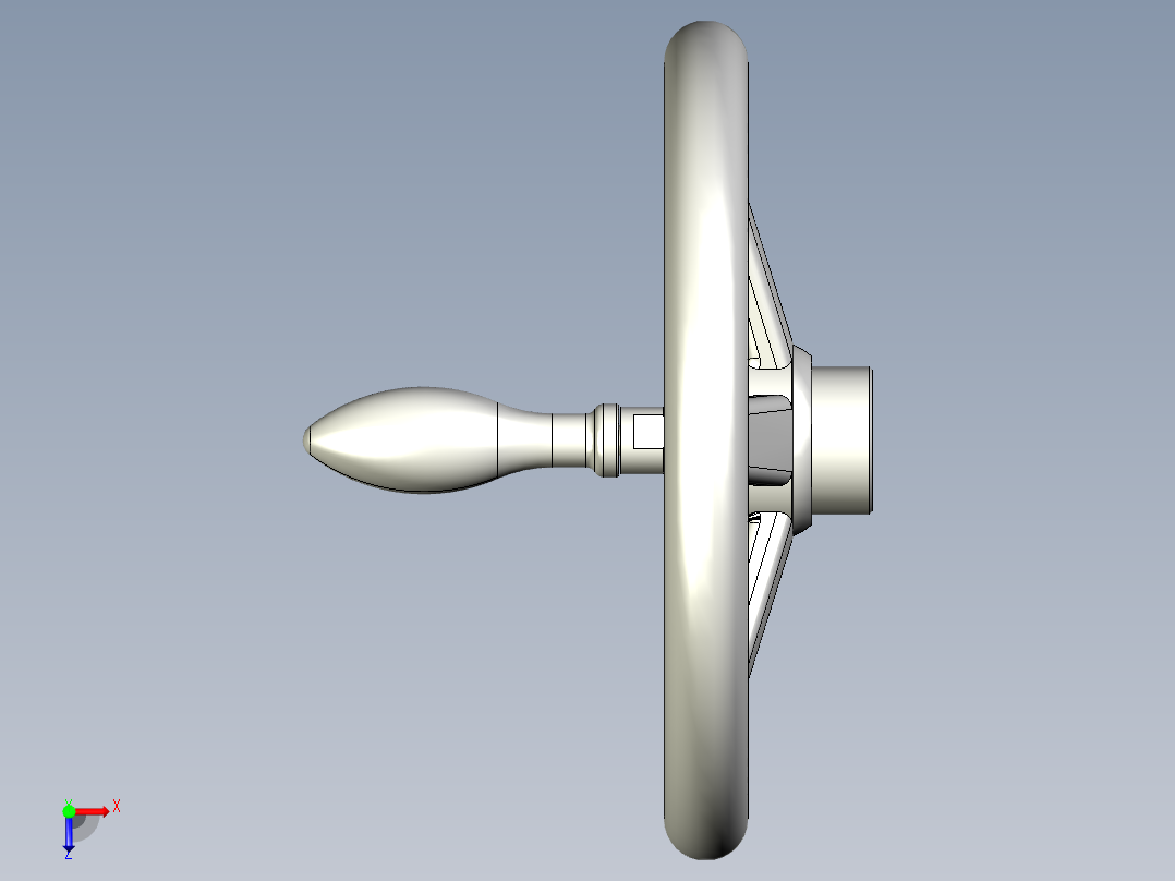 塑膠手輪NRP,RP-3D多系列多零件图纸模型俯视图
