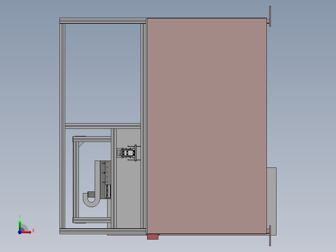 插针机改造（sw18可编辑+工程图+bom）前视图