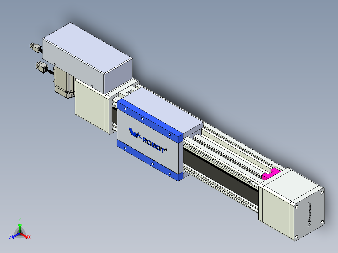 威洛博LB.GB同步带传动--欧规系列GB8-L96-S200-BR-P40主视图