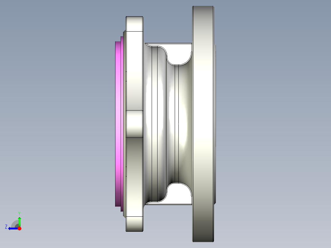 管道手动球阀-水管开关阀-手动阀门User Library-md52c150dn80-1_MD52C150DN80.FCP右视图