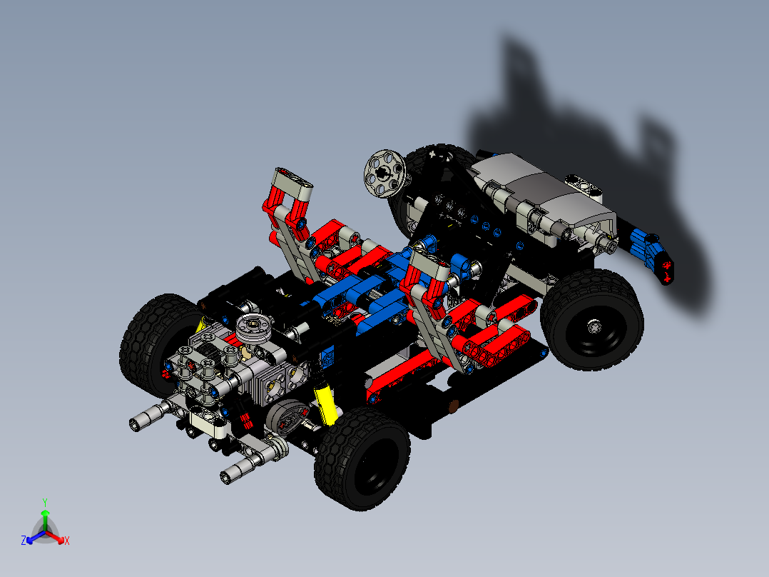 lego-technic-42063-anniversary.6-乐高玩具赛车正等轴测图