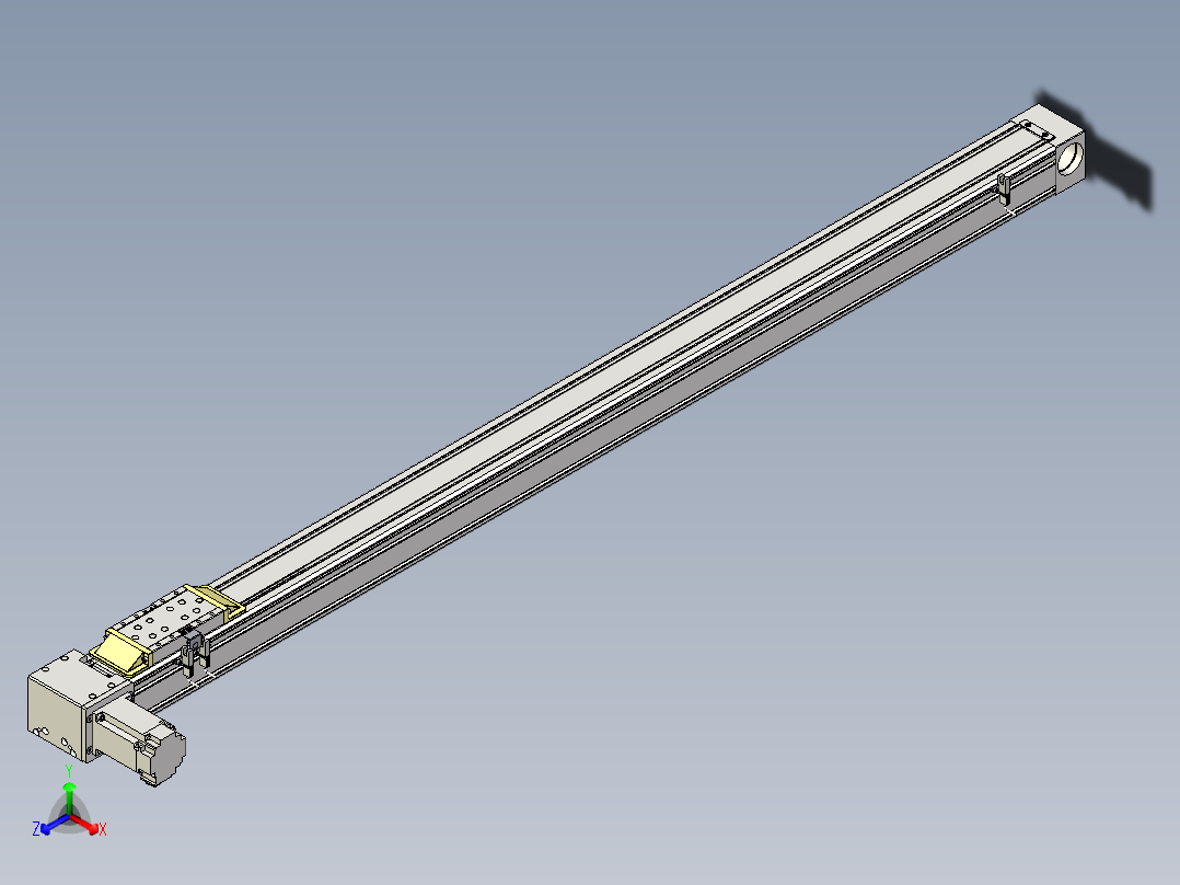 Toyo东佑达直线模组-M80M-S-X102-1350-L-P40-C4主视图