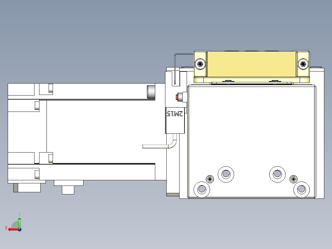 Toyo东佑达直线模组-M80M-S-X102-1350-L-P40-C4后视图