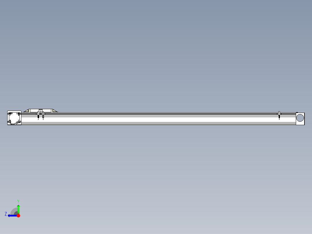 Toyo东佑达直线模组-M80M-S-X102-1350-L-P40-C4右视图