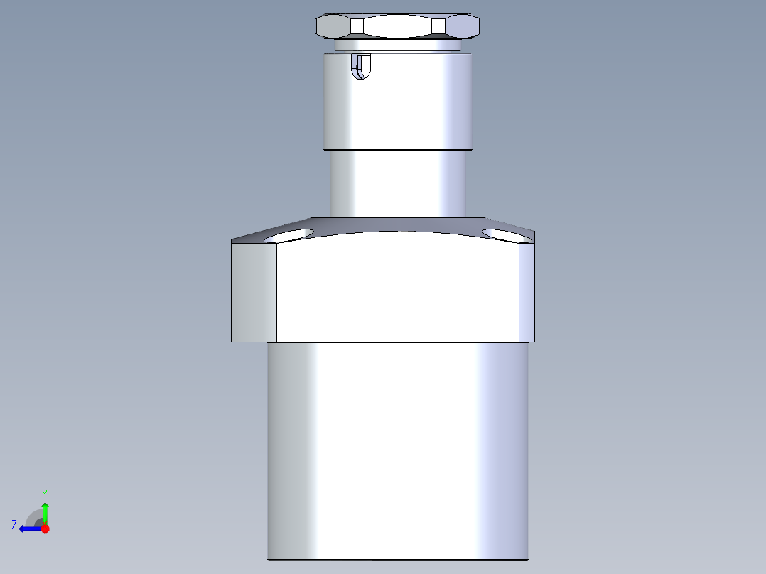 KOSMEKLG1050-SR-Y60多系列多零件图纸模型右视图