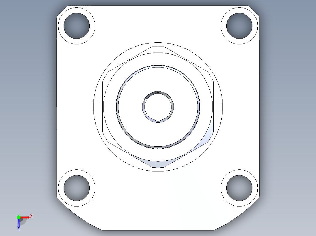 KOSMEKLG1050-SR-Y60多系列多零件图纸模型俯视图