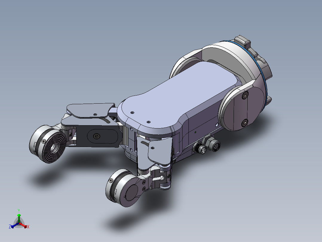 双爪机械手（专用）（需要特征识别）正等轴测图