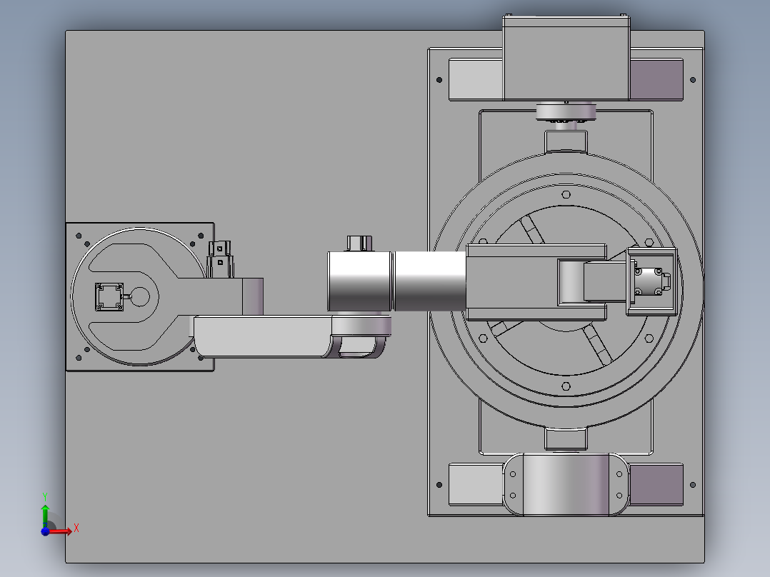 五自由度机械臂数码雕刻机设计前视图