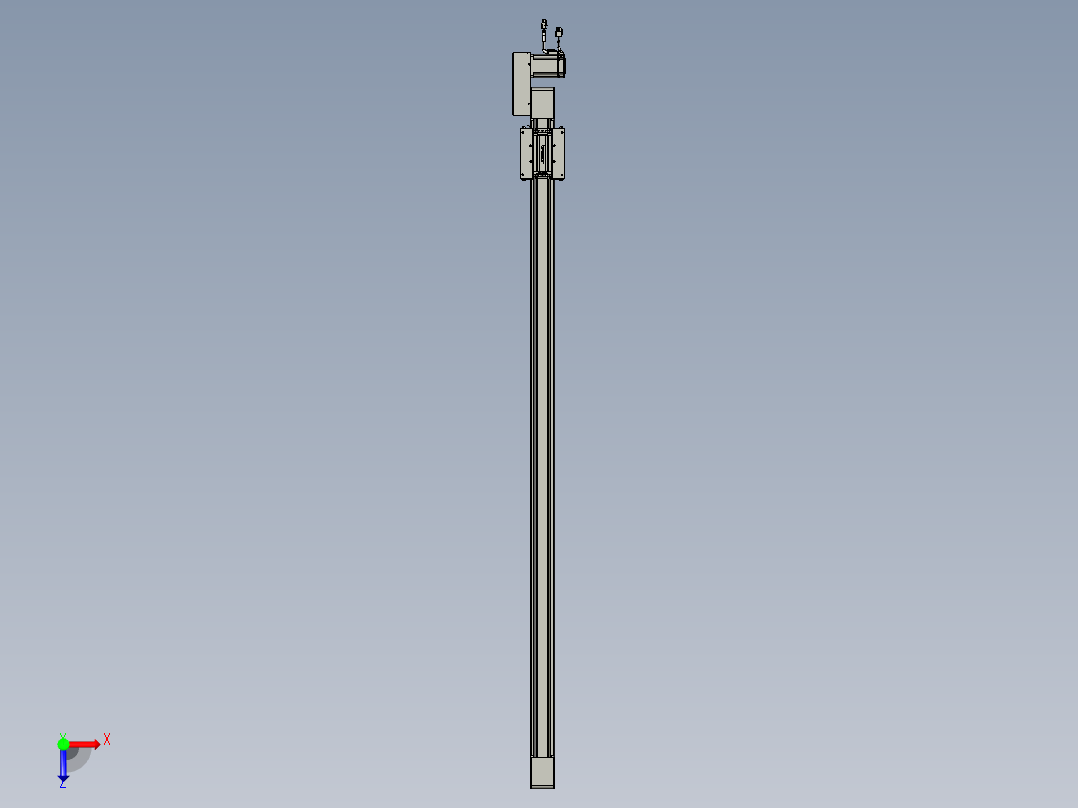 威洛博直线电机模组EB6-L70-S1450-BL-P40-MS3俯视图