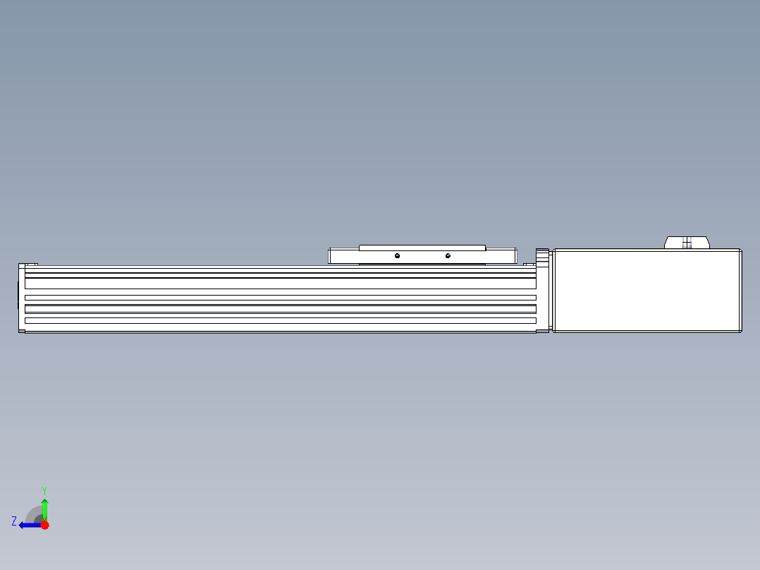 同步带全封闭直线模组TPA-HCB-110D-90-L200-ML-C-P40-N3右视图