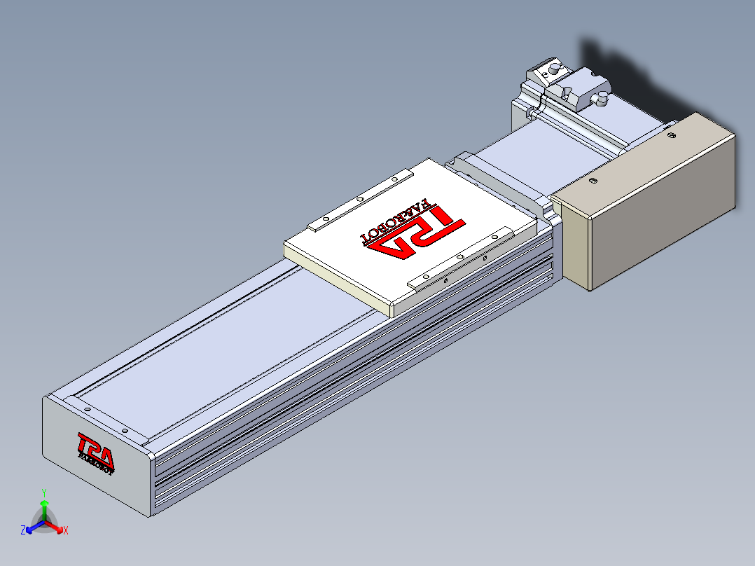 同步带全封闭直线模组TPA-HCB-110D-90-L200-ML-C-P40-N3正等轴测图