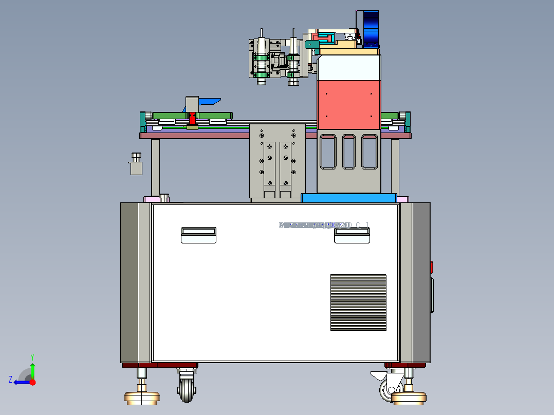 一模两穴自动化玻璃厚度平面度检测机pro5.0.zip右视图