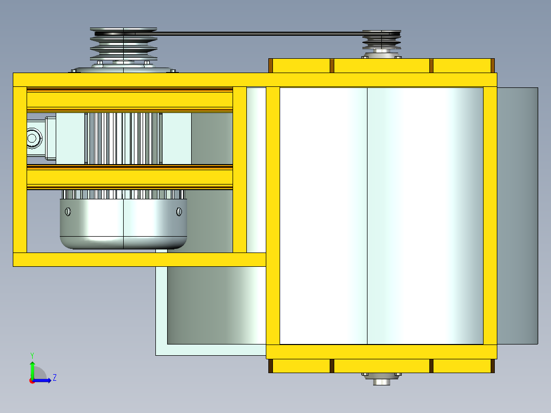 4-2X72NO6E_双进风机左视图