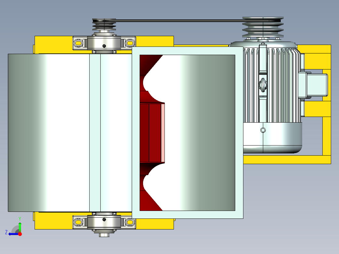 4-2X72NO6E_双进风机右视图