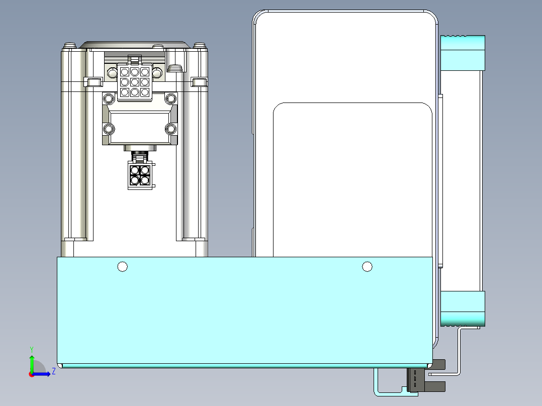 威洛博VBC同步带传动一无尘环境VBC14-L45-S850-BLD-ZP40-C3左视图