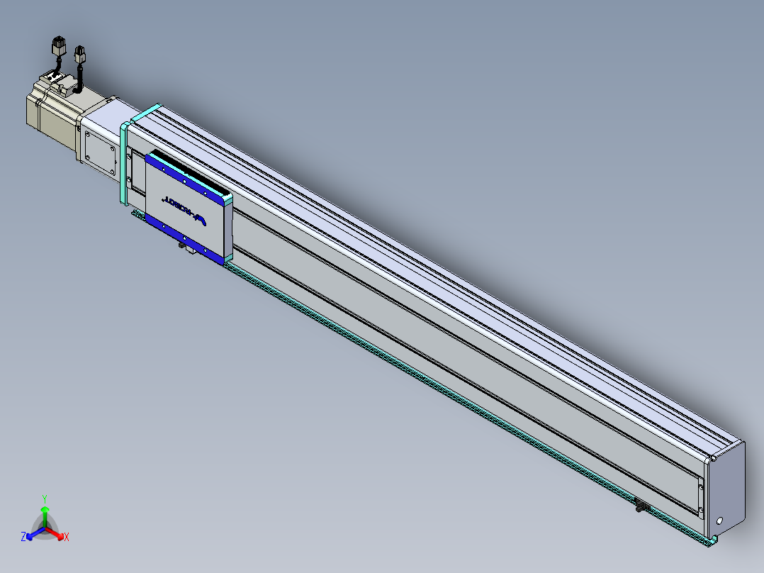威洛博VC丝杆传动-无尘环境VC14-Lxx-C-S900-BC-ZP75-C3主视图