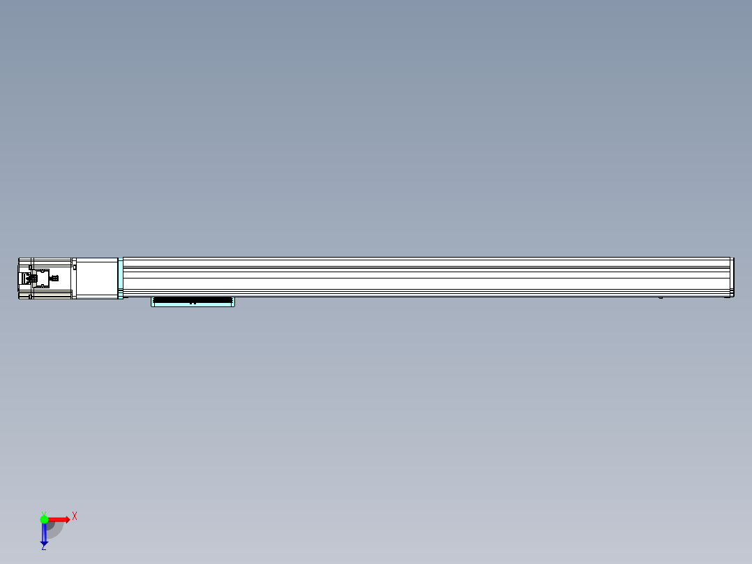 威洛博VC丝杆传动-无尘环境VC14-Lxx-C-S900-BC-ZP75-C3俯视图