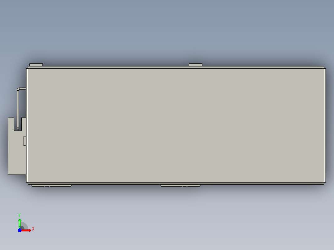 直线模组WG-LHA12-S1000-L设计图纸前视图