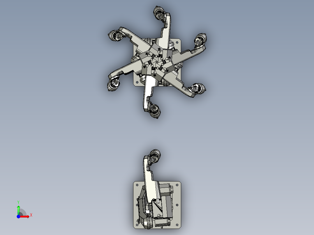 六位焊接机器人设备前视图