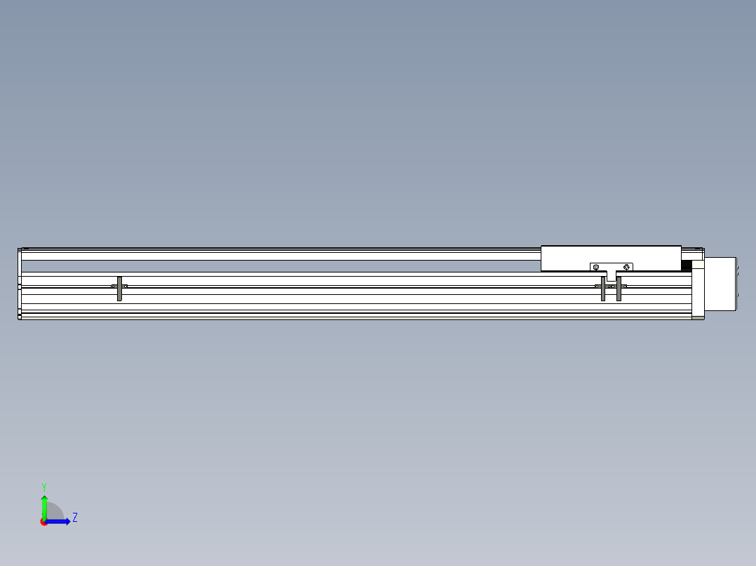 Toyo东佑达直线模组-ETH22-800-BL-750W左视图