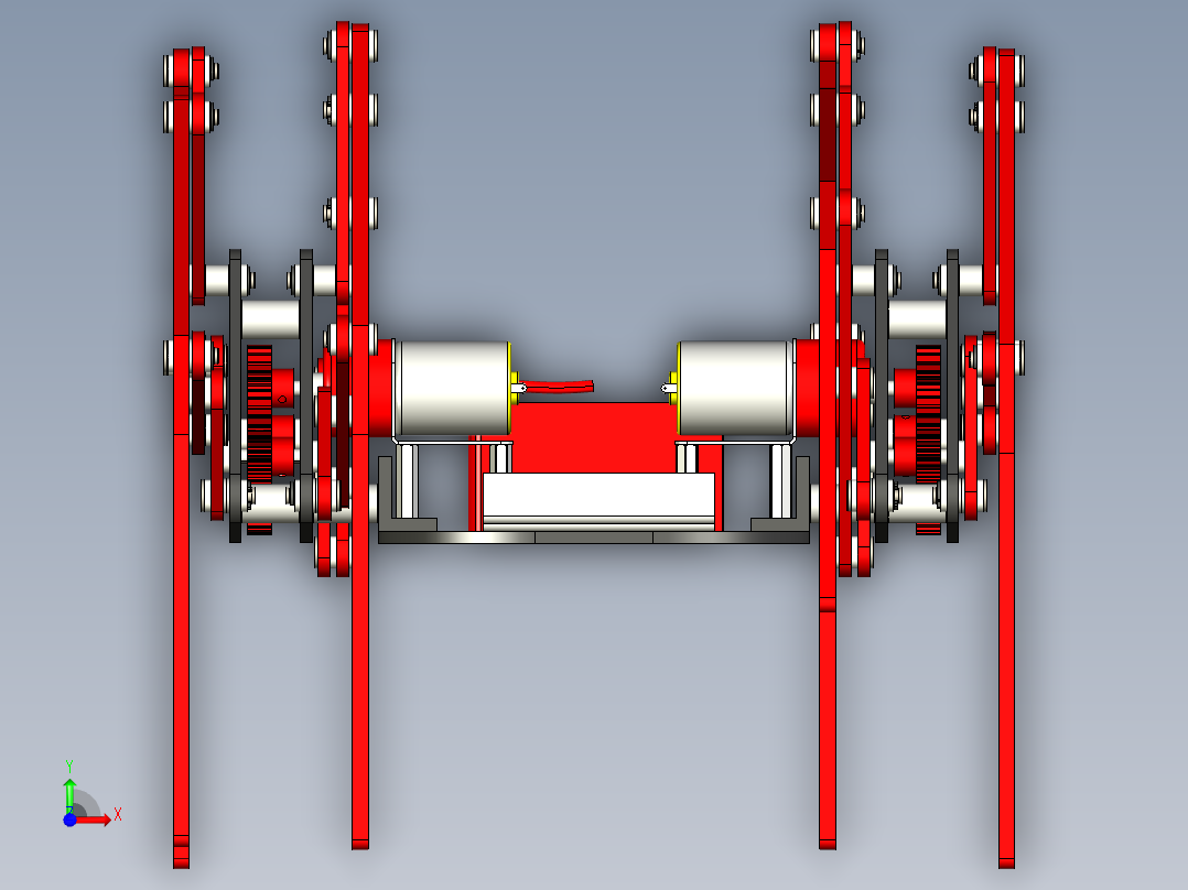 爬行机器人01前视图